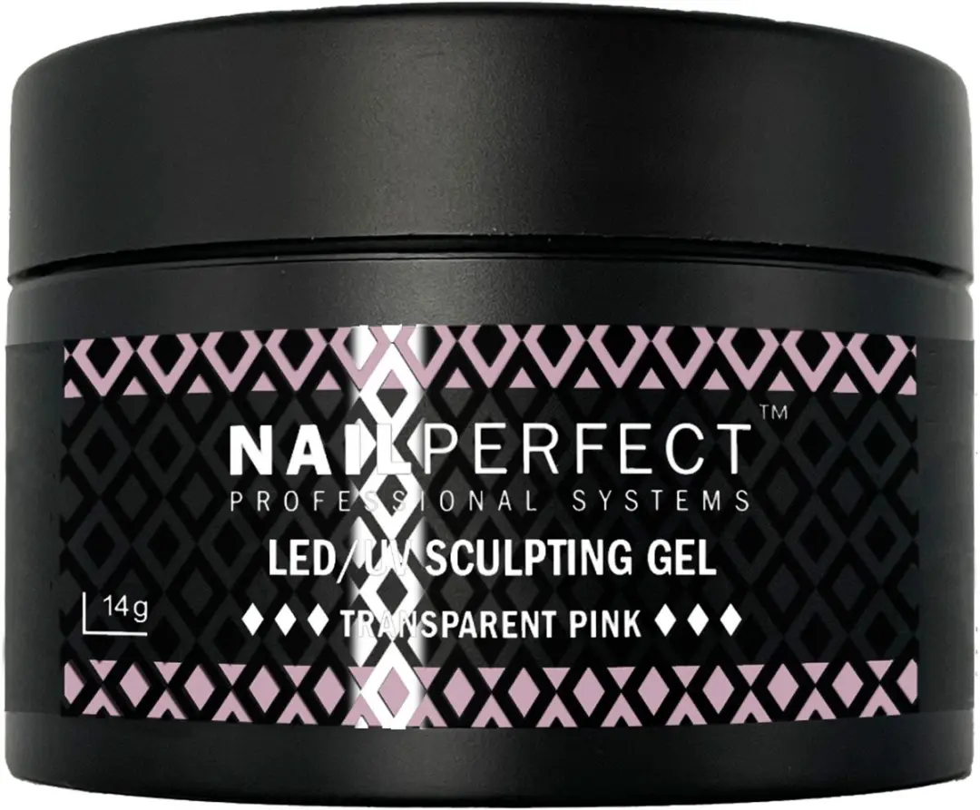 NailPerfect LED/UV Sculpting Gel Transparent Pink 14g