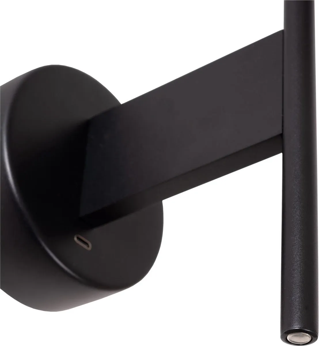 Lucide Magic Wandlamp E27 - USB Oplaadpunt - Zwart