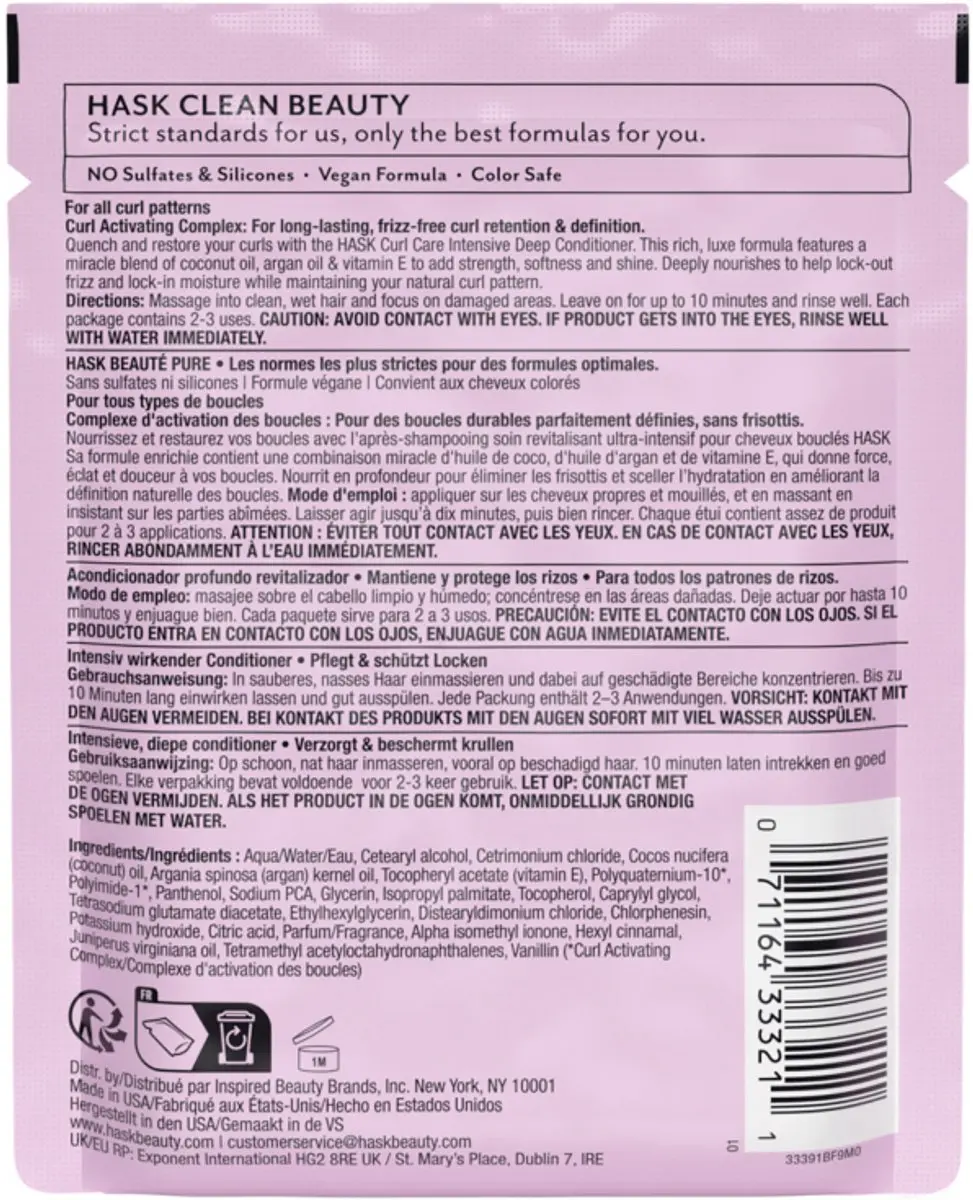 Hask Curl Care Revitaliserende Conditioner 50g