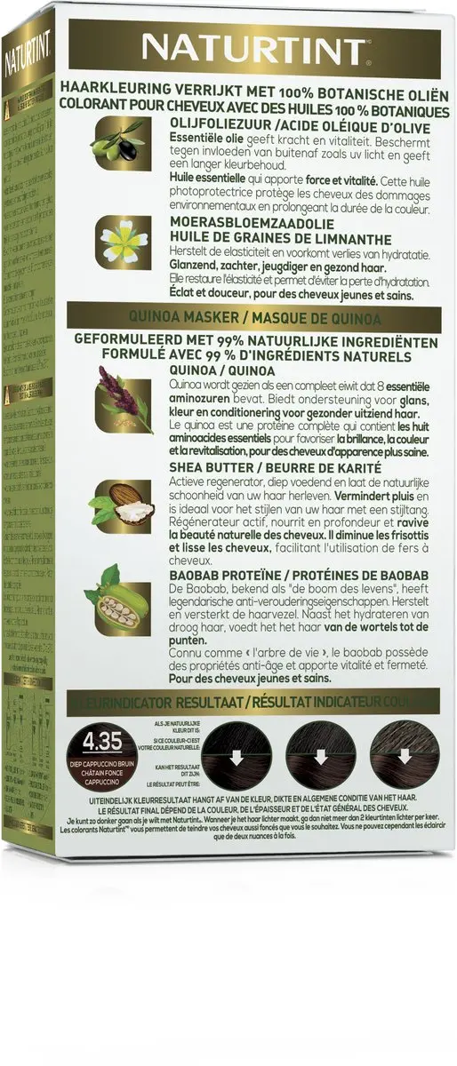 Naturtint Diep Cappuccino Bruin Haarkleur 150ml