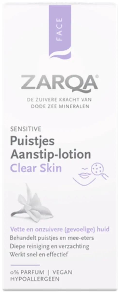 Zarqa Clear Skin Puistjes Aanstiplotion 20ml