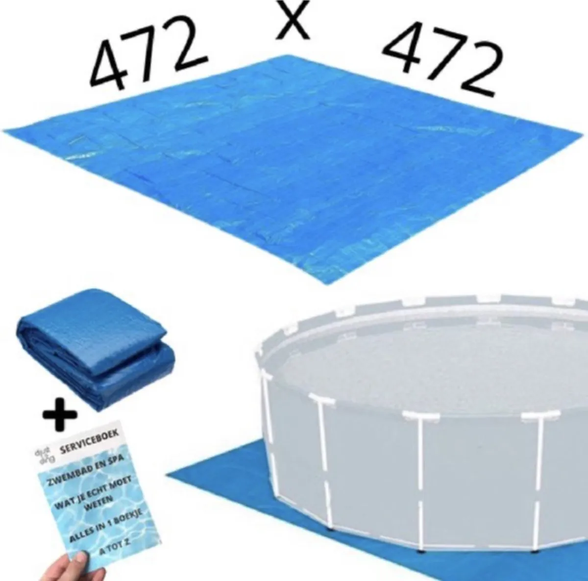 Intex 28048 Grondzeil 472x472cm - Blauw