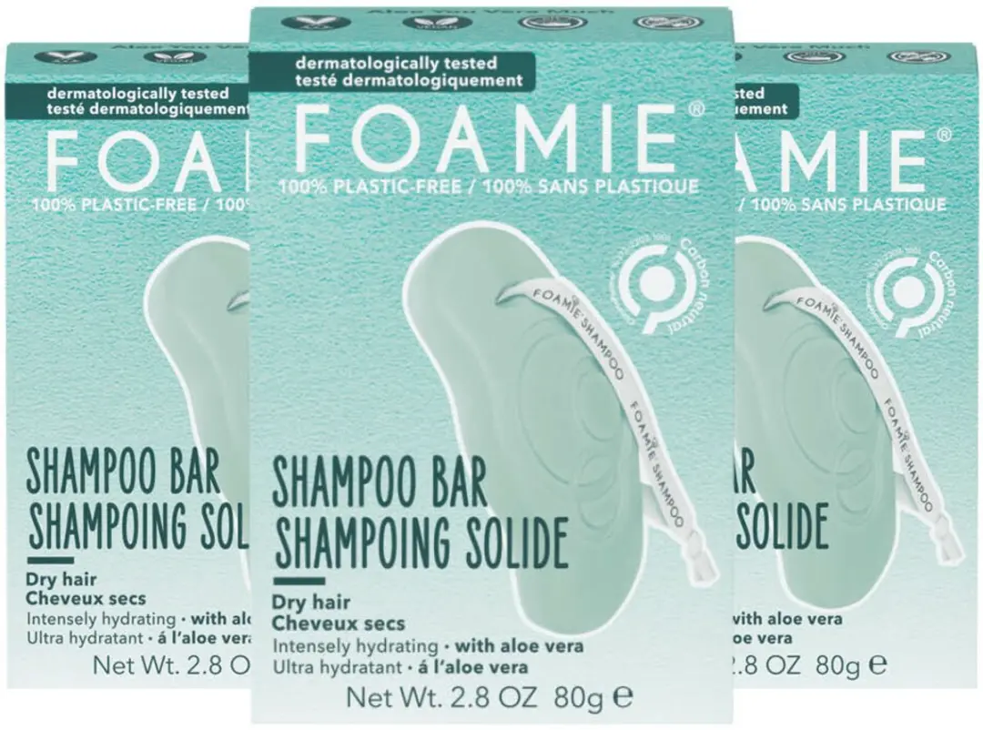 Foamie Shampoo Bar Aloe You Vera Much - 3 Stuks