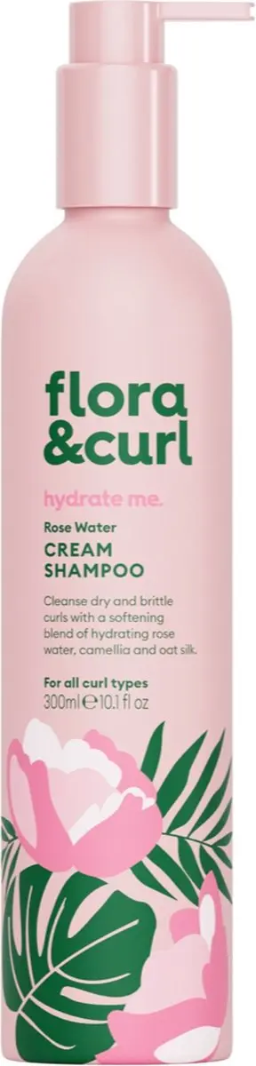 Flora & Curl Rose Water Cream Shampoo 300ml