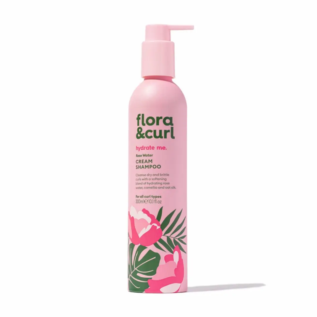 Flora & Curl Rose Water Cream Shampoo 300ml