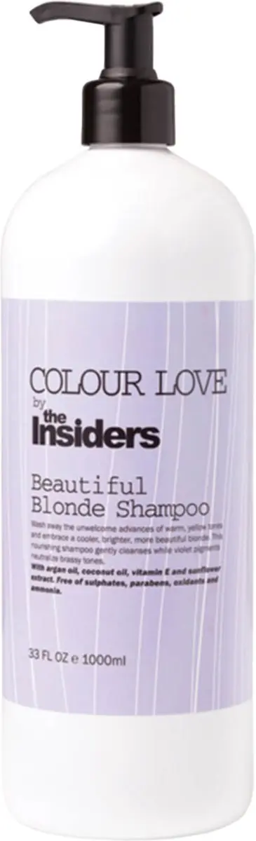 The Insiders Beautiful Blonde Zilvershampoo 1000ml