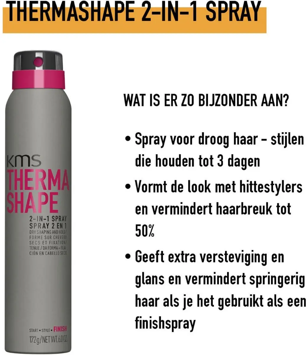 KMS Hair Therma Shape 2-in-1 Styling & Finish 200ml
