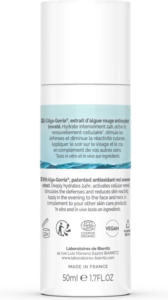 Laboratoires de Biarritz Hydra Protect+ Nachtcrème 50ml