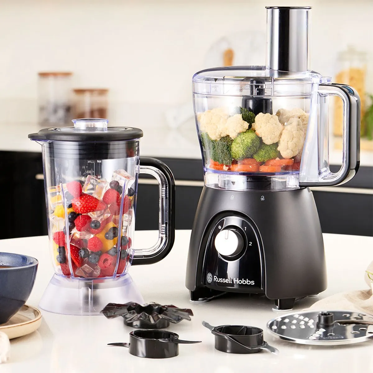 Russell Hobbs Desire Foodprocessor 900W - Zwart - afbeelding 6 van 6