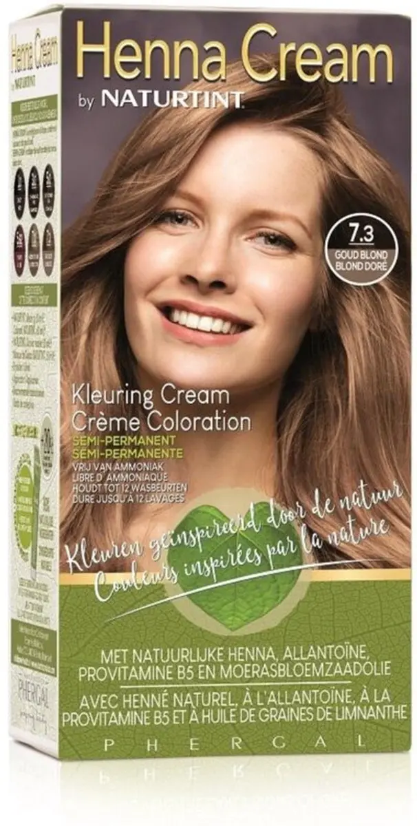 Naturtint Henna Cream 7.3 Goud Blond