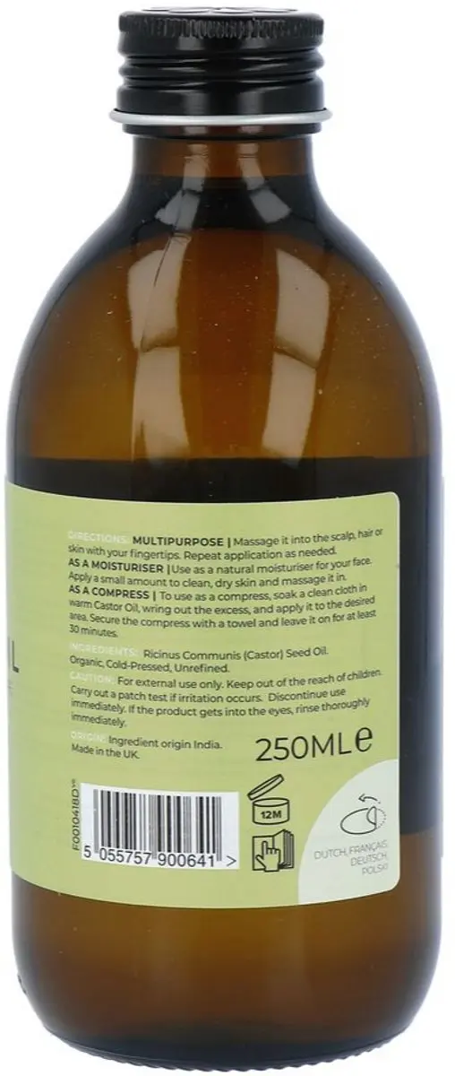 Fushi Castorolie 250ml - Haar- en wimpergroei