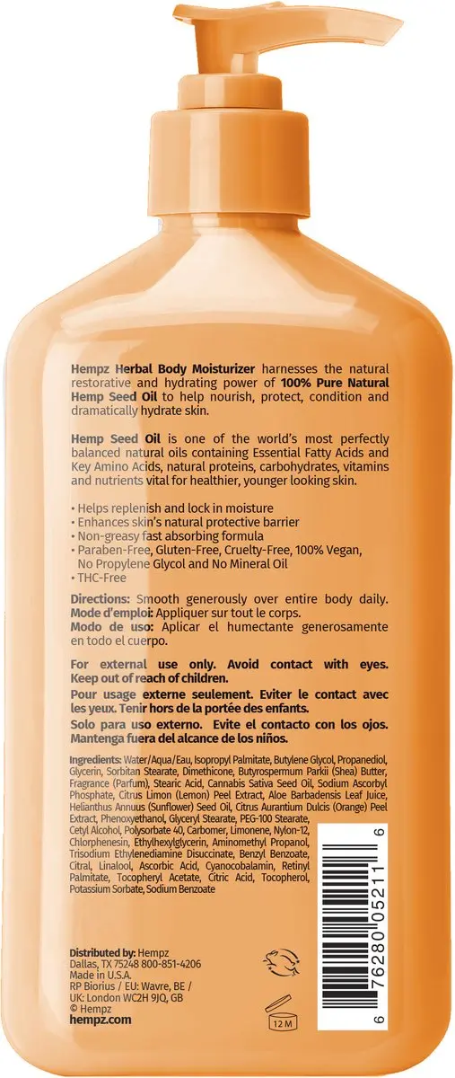 Hempz Original Citrus Blossom Body Lotion 500ml