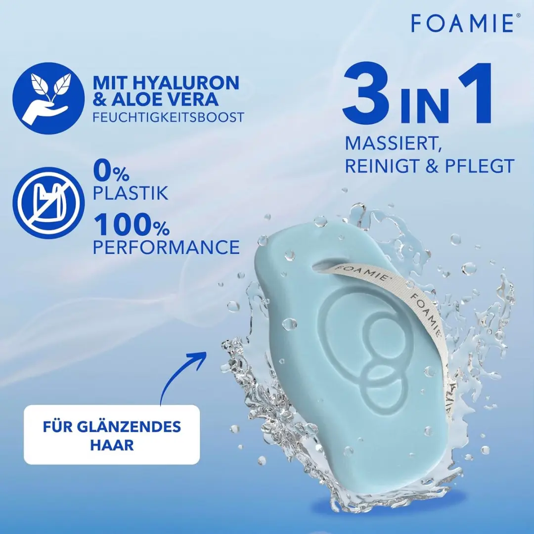 Foamie Hydro Solid Shampoo 80g - Hyaluron & Aloë Vera