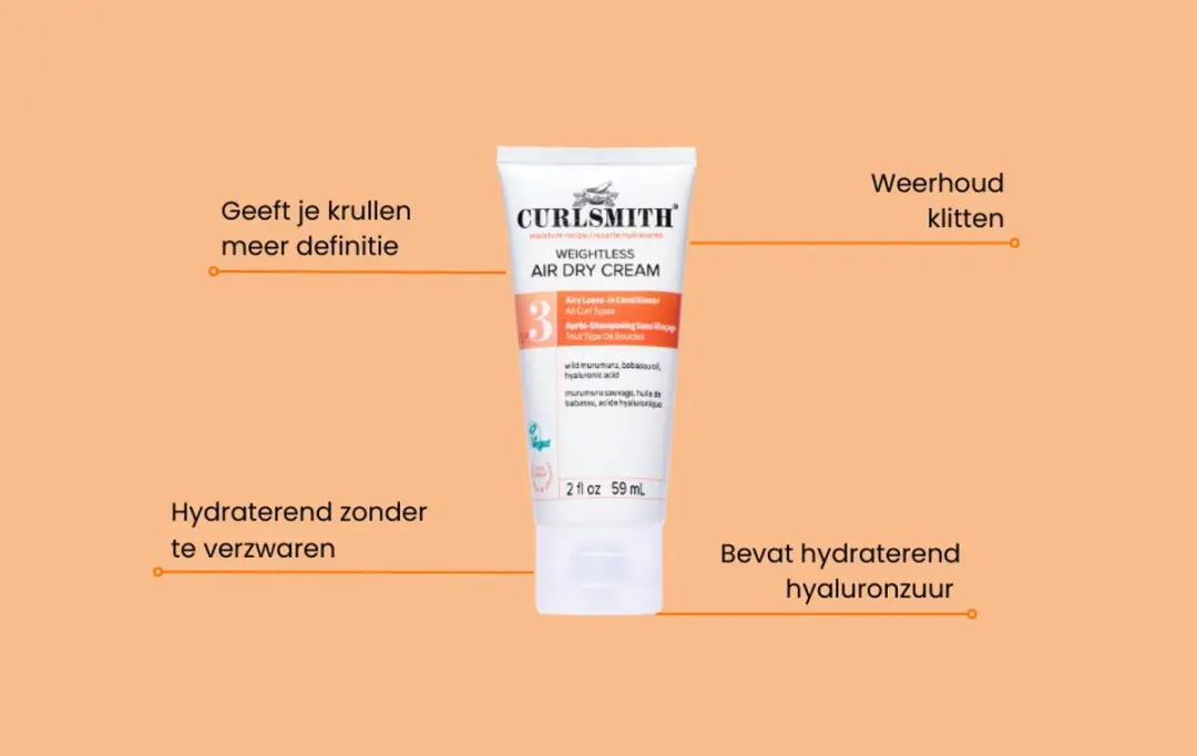 Curlsmith Weightless Air Dry Cream 59ml - Krullend haar