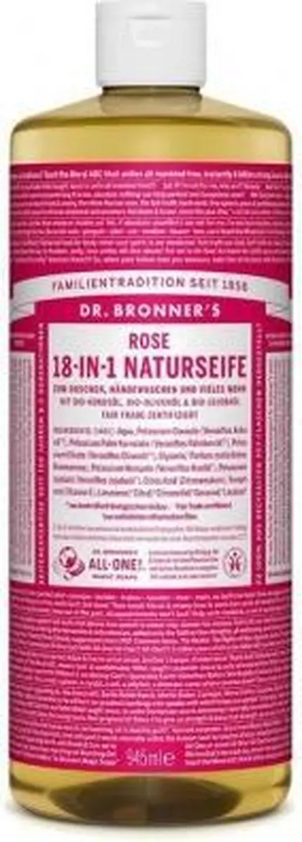 Dr. Bronner's Vloeibare Zeep Rozen 945ml