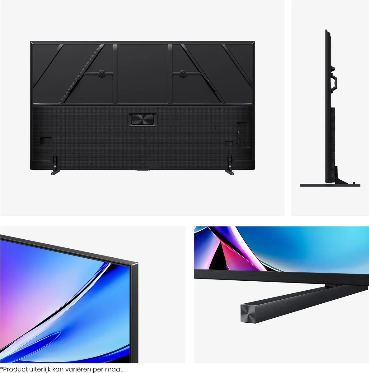 Hisense 100E7Q PRO 100 inch QLED TV - 4K 144Hz - Metaal/Donkergrijs