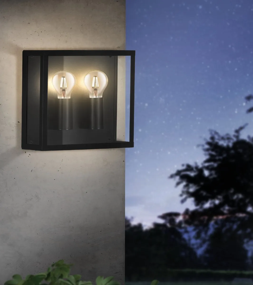 Eglo Alamonte 1 Wandlamp Buiten - 2 Lichtpunten - Zwart - afbeelding 6 van 6