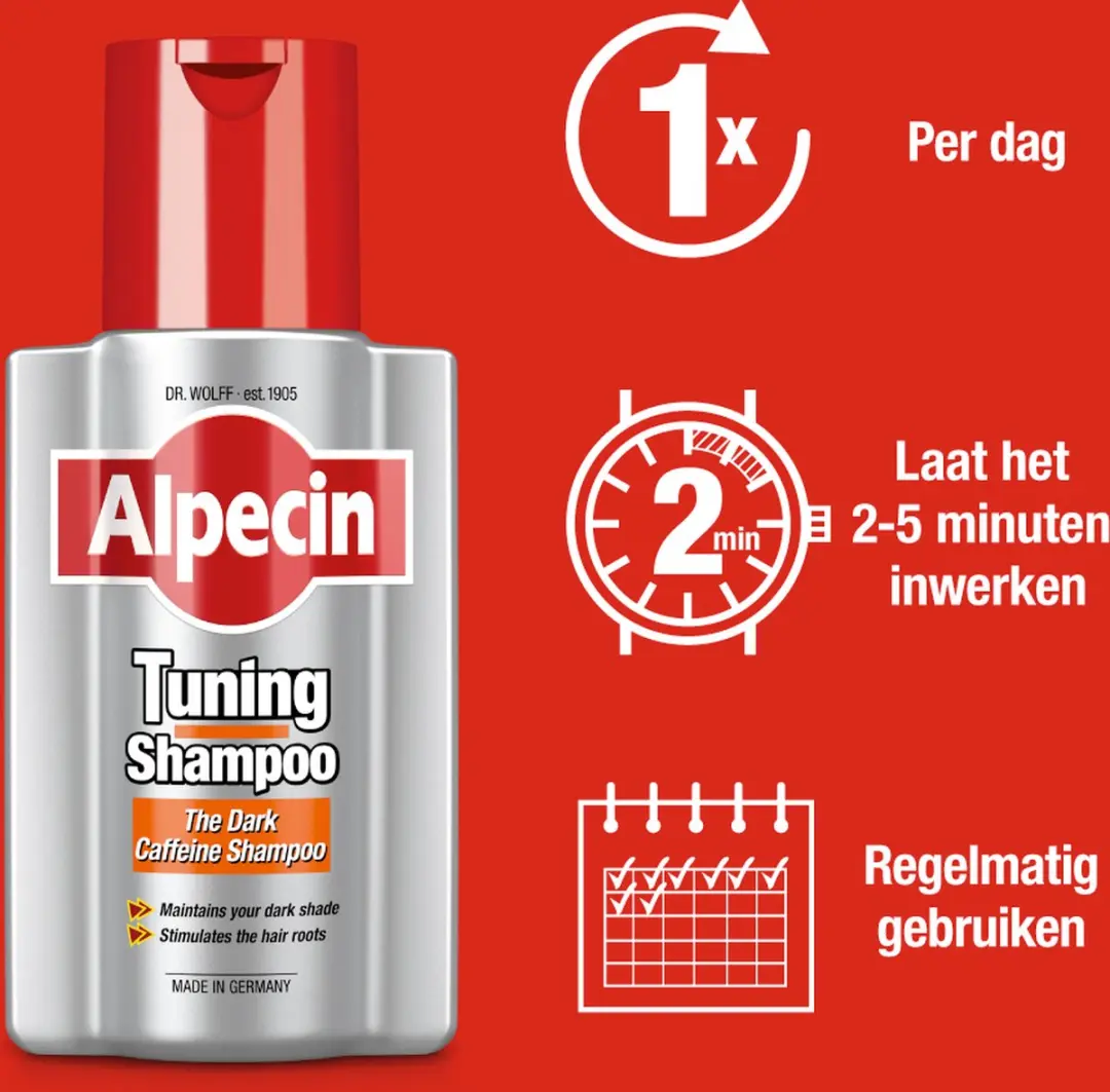 Alpecin Tuning Shampoo Donker 3x200ml