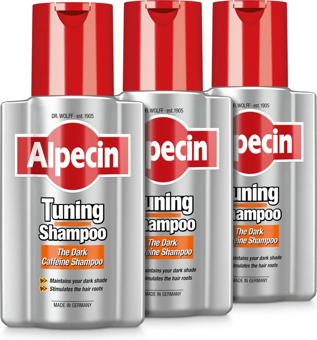Alpecin Tuning Shampoo Donker 3x200ml