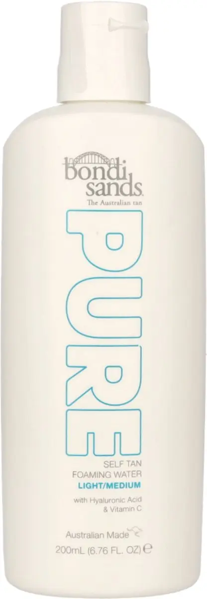 Bondi Sands Pure Self Tan Foaming Water Licht/Medium 200ml - afbeelding 6 van 6