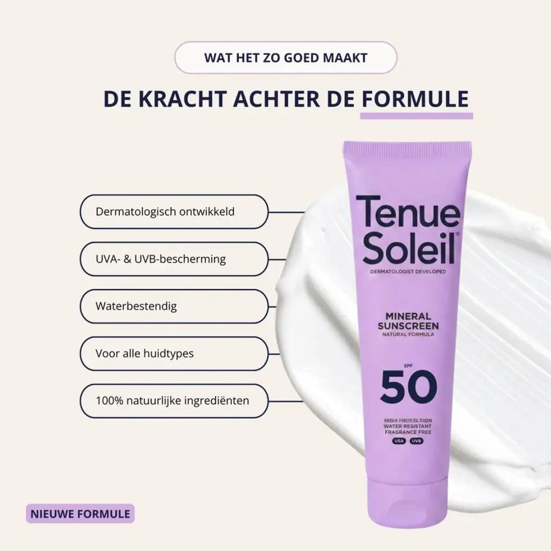 Tenue Soleil Minerale Zonnecrème SPF 50 - 100ml