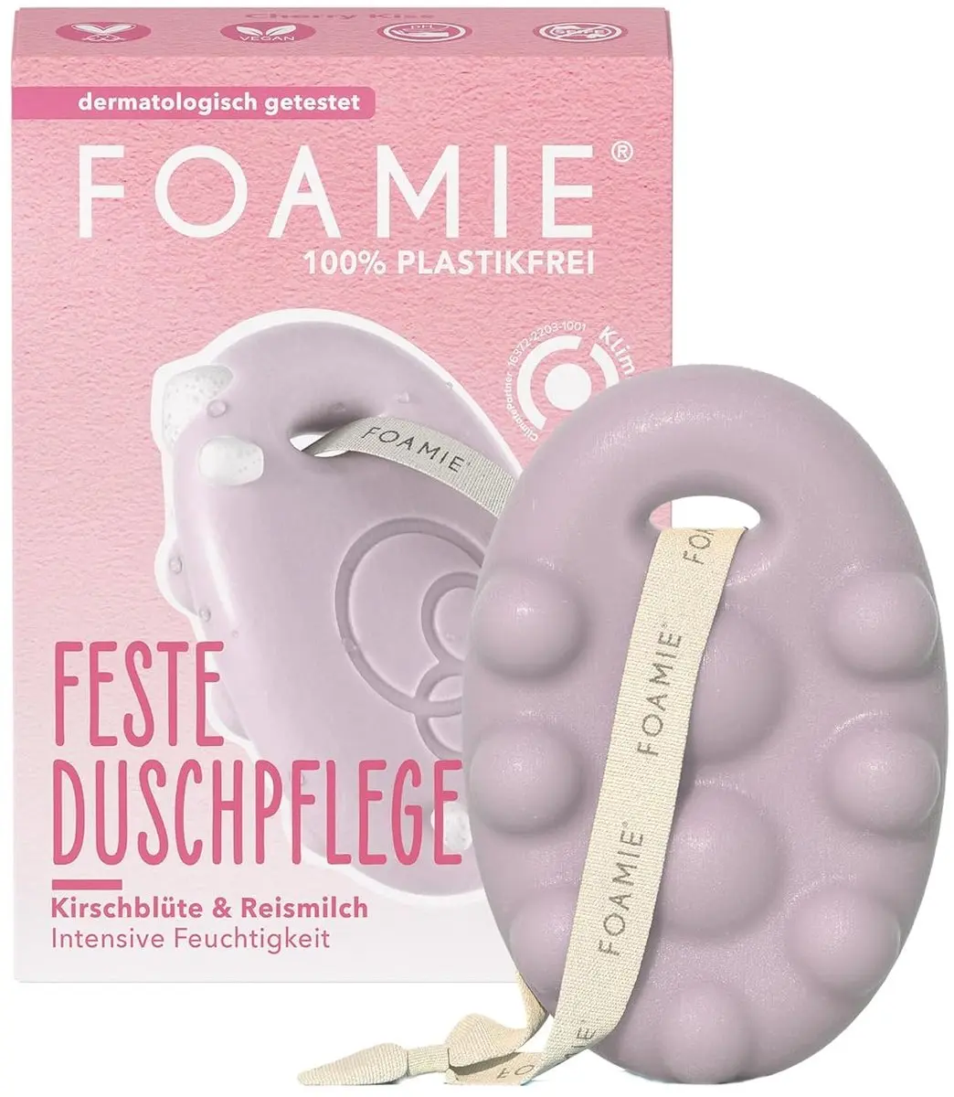 Foamie Cherry Kiss Solid Shower Gel 80g