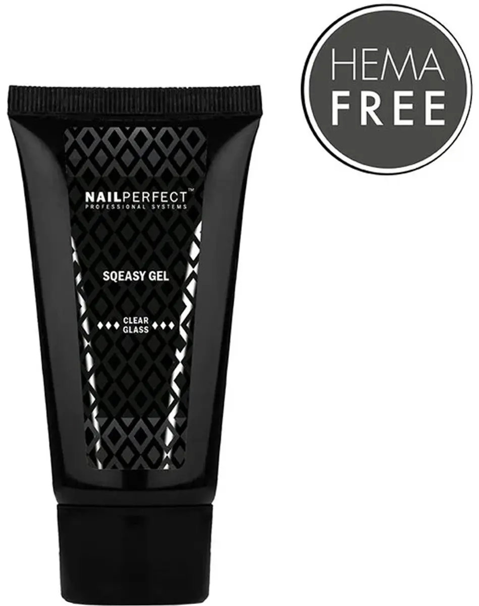 NailPerfect Sqeasy Gel Clear Glass 60g