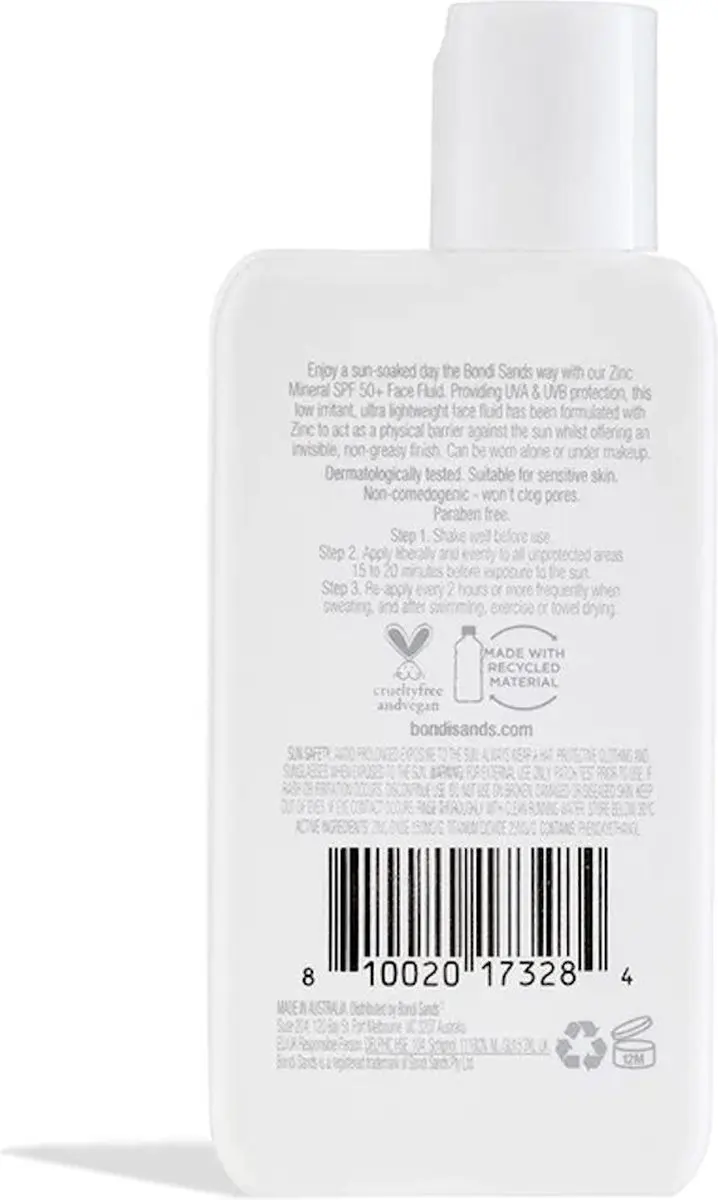 Bondi Sands Mineral Face Fluid SPF50+ 50ml