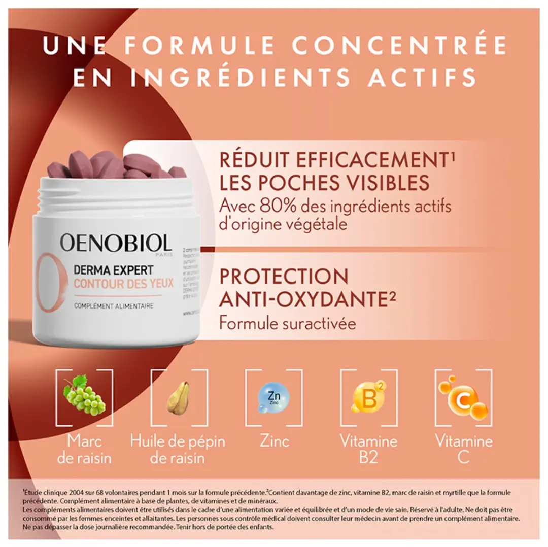 Oenobiol Derma Expert Oogcontour Tabletten - 60 Stuks