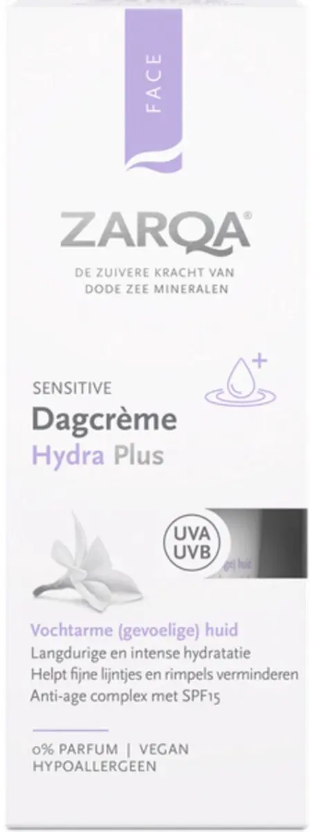 Zarqa Hydra Plus Sensitive Dagcrème SPF15