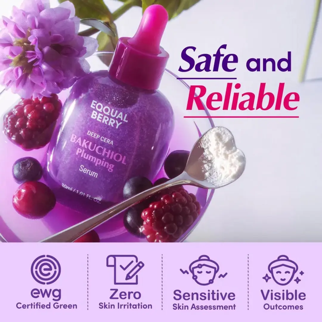 EQQUALBERRY Bakuchiol Plumping Serum 30ml - afbeelding 6 van 6
