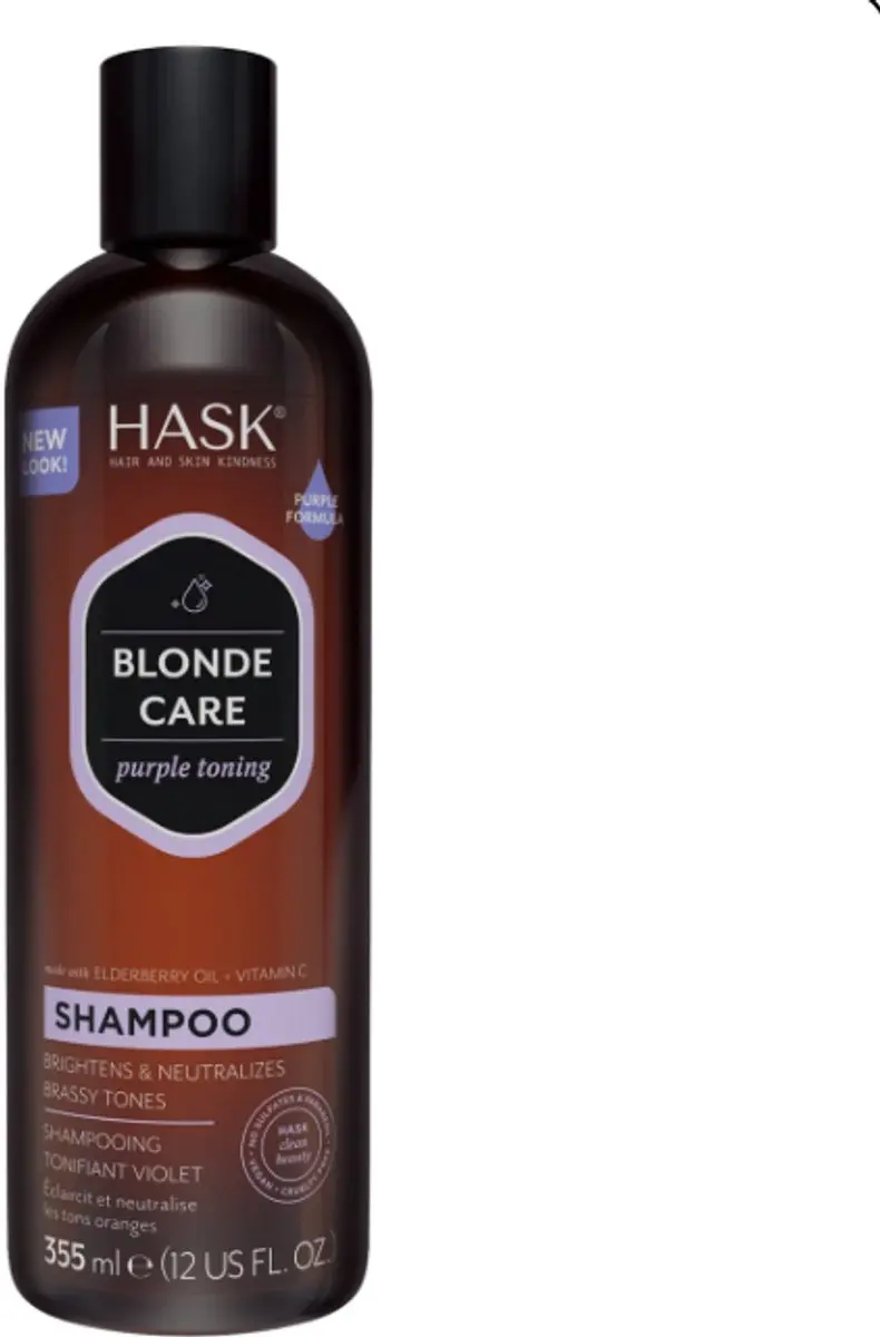 Hask Shampoo Bar Purple Blonde Care 355ml