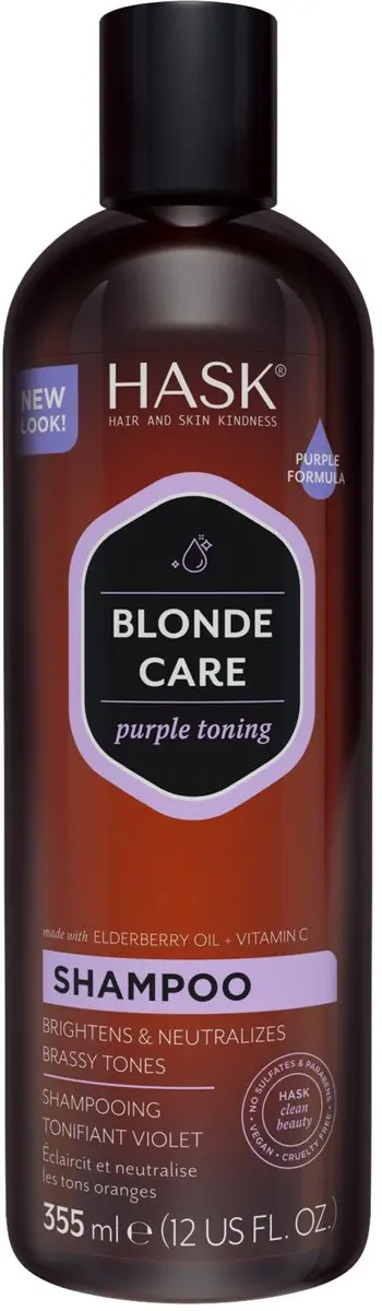 Hask Shampoo Bar Purple Blonde Care 355ml