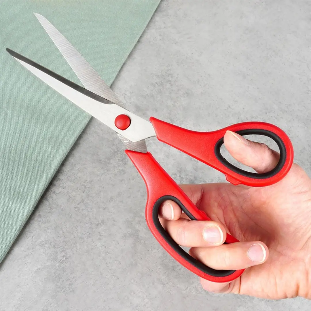 Orion Stalen Schaar 21cm - Rood Handvat