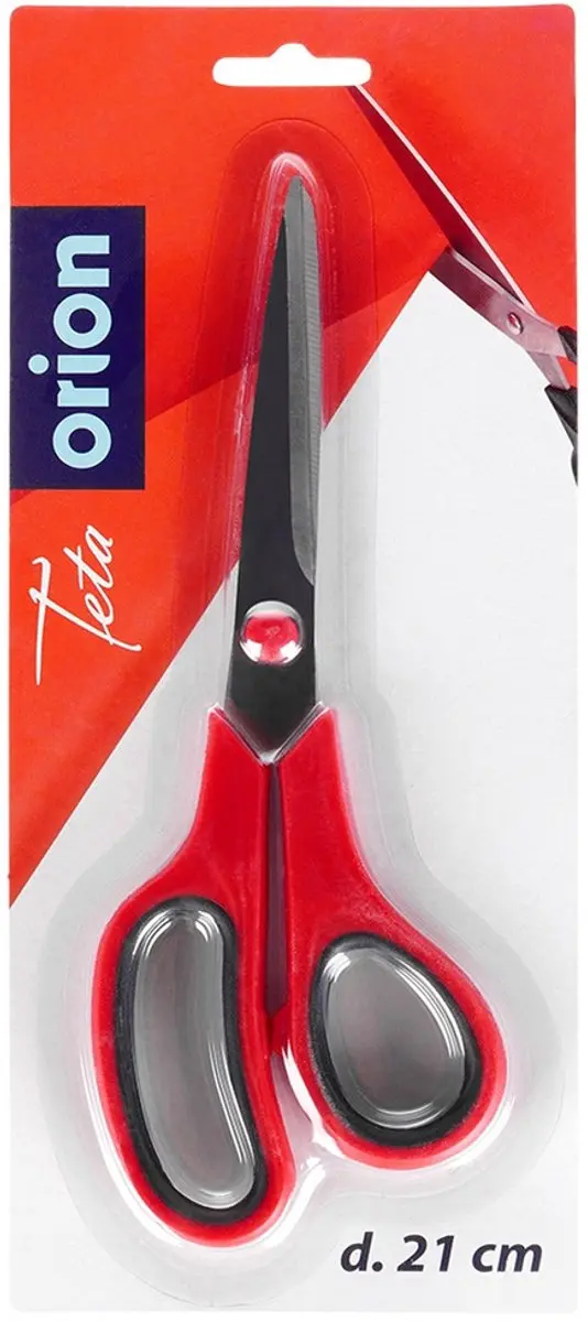 Orion Stalen Schaar 21cm - Rood Handvat