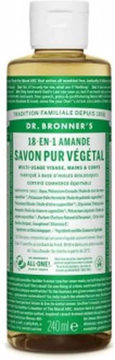 Dr. Bronner's Amandel Vloeibare Zeep 240ml