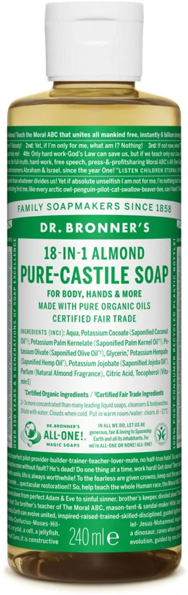 Dr. Bronner's Amandel Vloeibare Zeep 240ml
