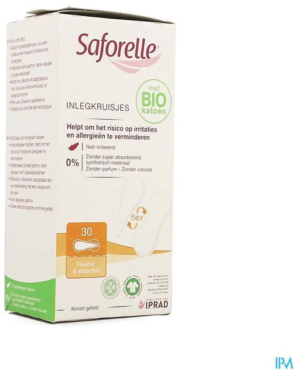 Saforelle 30 Extra-Fijne Flexibele Inlegkruisjes