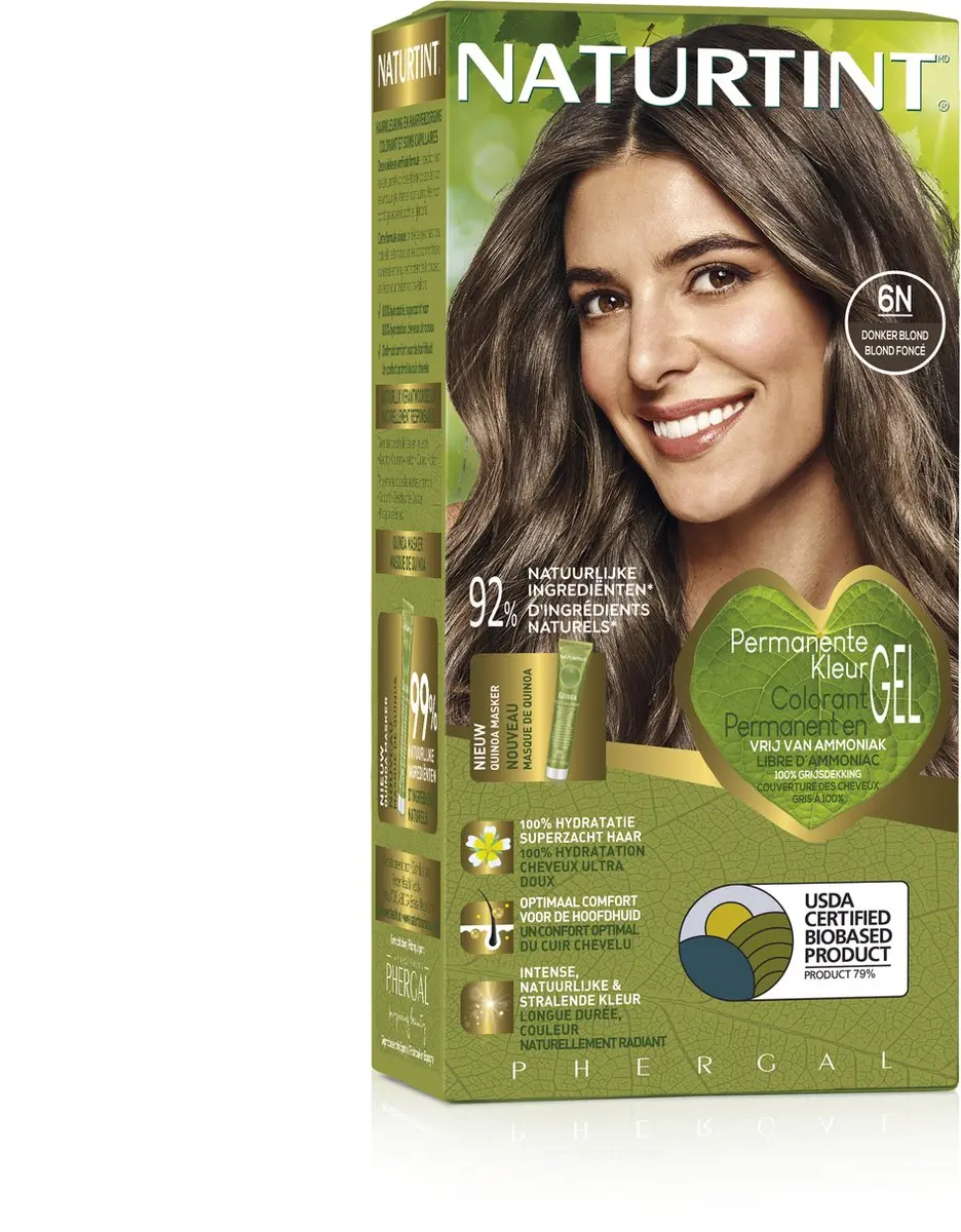 Naturtint Donker Blond Haarkleuring 170ml - Vegan & Ammoniakvrij