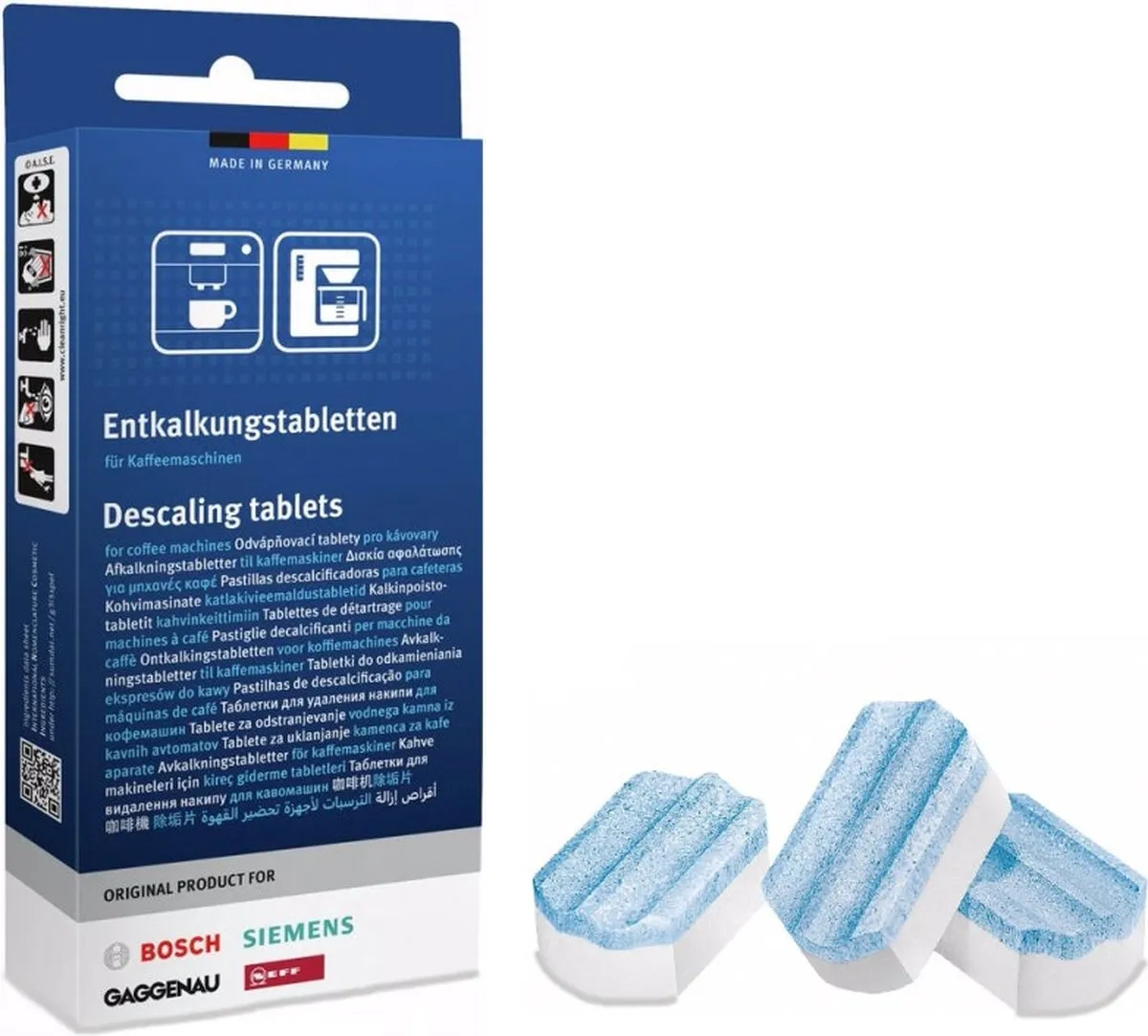 Siemens 2in1 Ontkalkingstabletten 00311819 - 3 Stuks