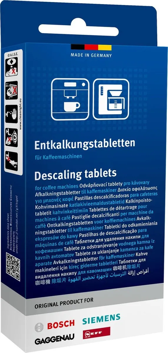 Siemens 2in1 Ontkalkingstabletten 00311819