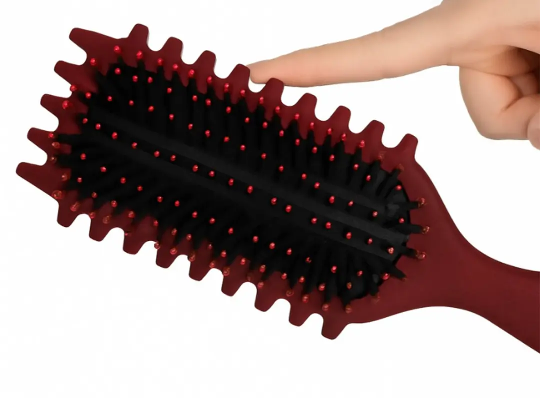 Doop Me & Brush Curly Hair Stylingborstel - Rood