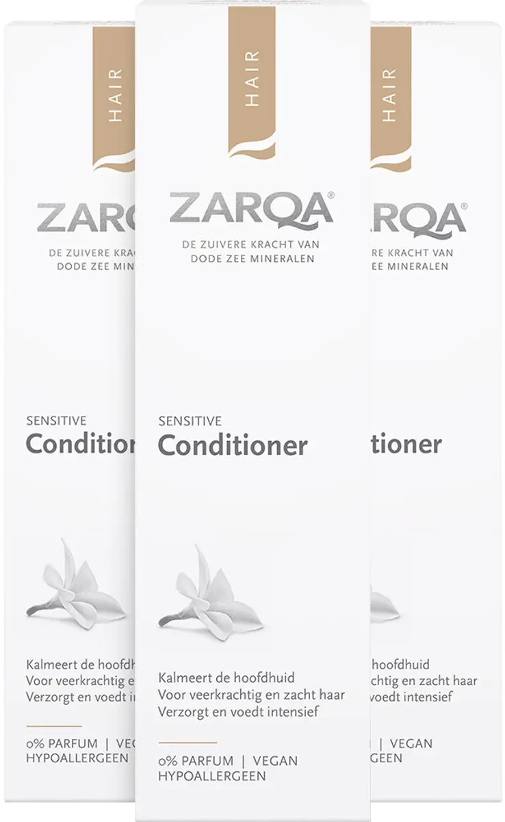 Zarqa Conditioner Sensitive 3x200ml - Gekleurd haar
