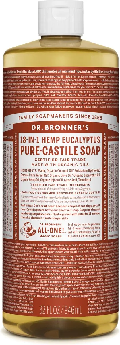 Dr. Bronner's Eucalyptus Zeep 945ml