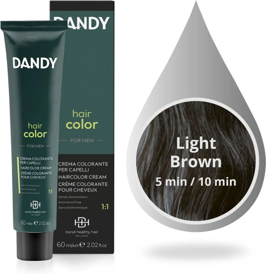 Dandy Hair Color 5 Licht Bruin 60ml