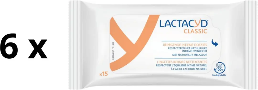 Lactacyd Classic Intieme Doekjes - 90 Stuks