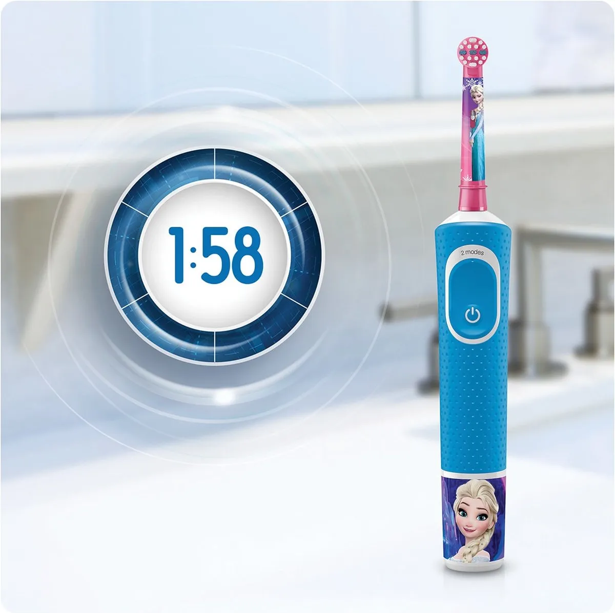Oral-B Kids Disney Frozen Elektrische Tandenborstel - Blauw