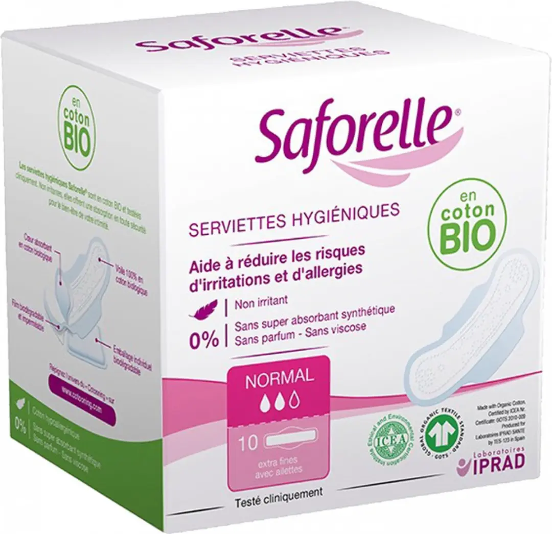 Saforelle Sanitaire Servetten Normaal - 10 Stuks