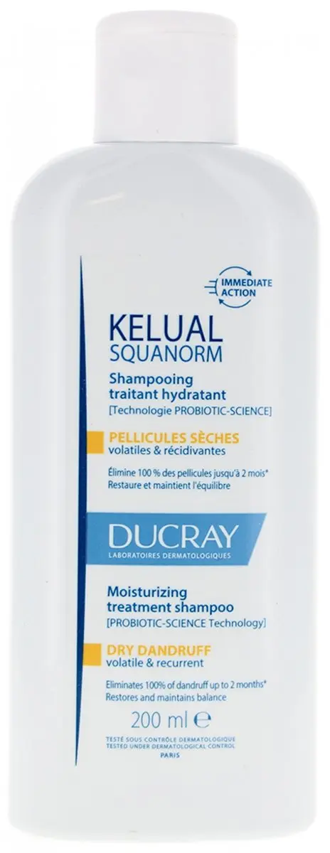 Ducray Kelual Squanorm Hydraterende Shampoo 200ml