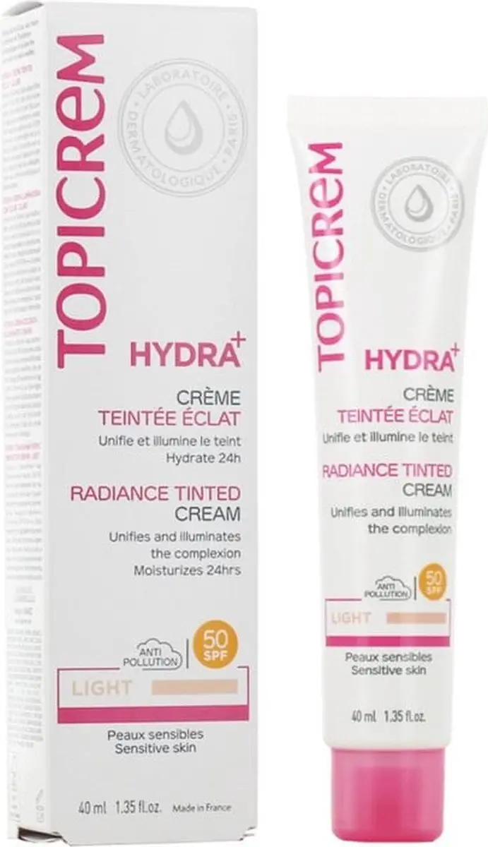 Topicrem Face Care Hydra+ Radiance Dagcrème Medium 40ml